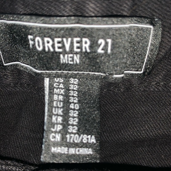 Forever 21 black skinny jeans with checker pattern - Picture 3 of 3